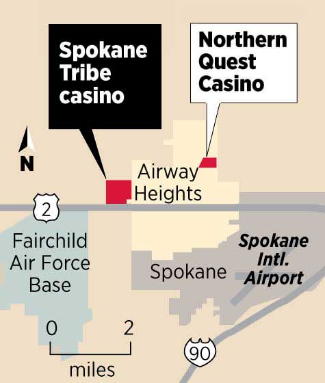 Spokane Tribe Casino Map
