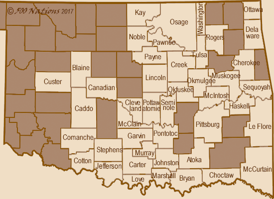 Oklahoma Casino Map